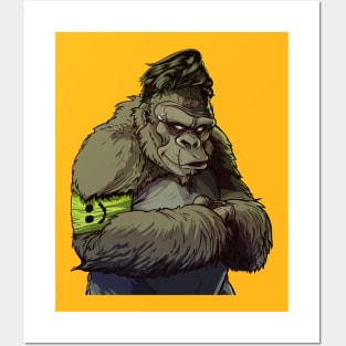 Elvis gorilla Posters and Art